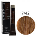 Hair dye UTOPIK PERMANENT 7/42, Blonde copper-pearl, 60 ml