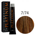 Краска для волос UTOPIK PLATINUM 7/74, Блондин песочно-медный, 60 мл